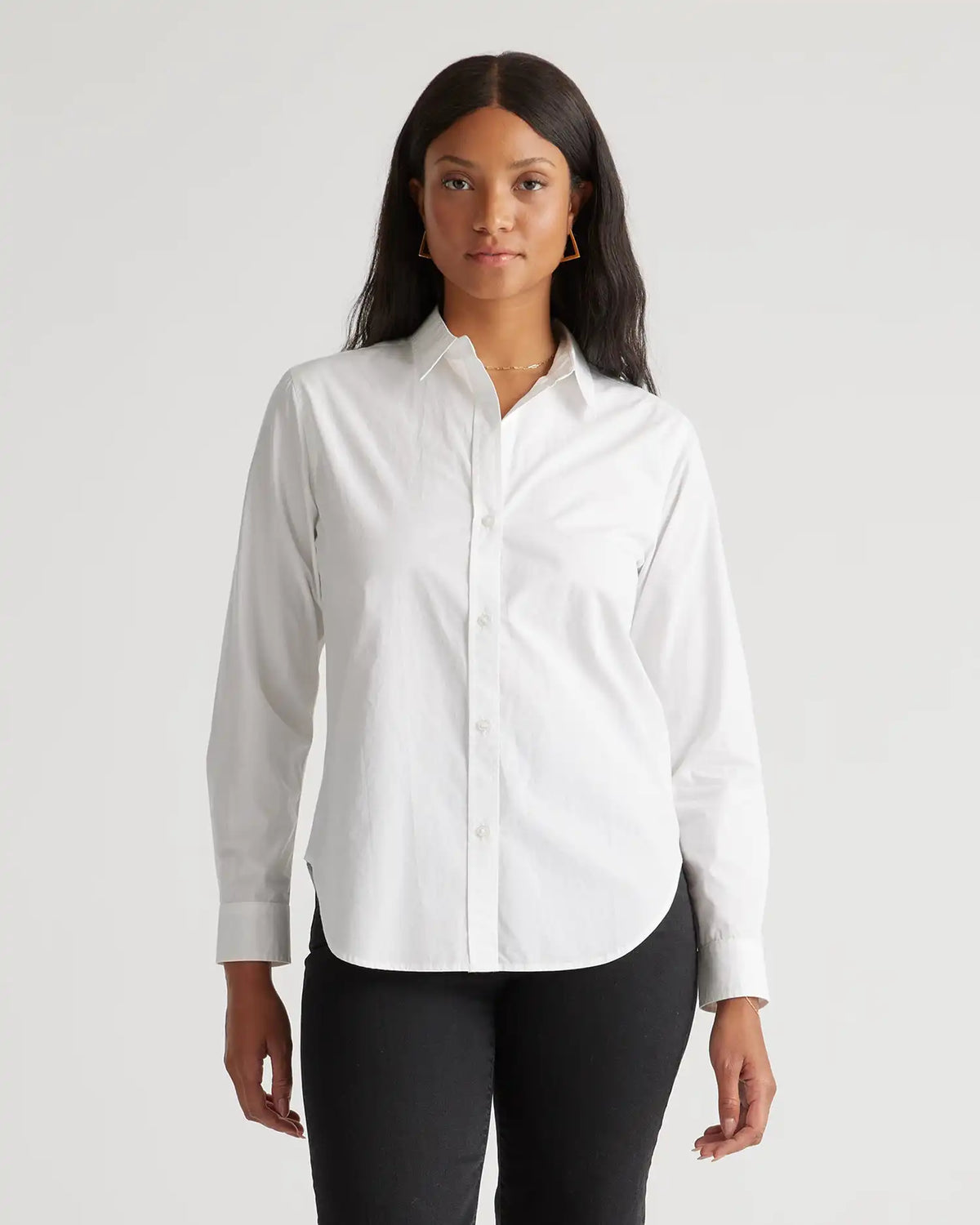 100% Organic Cotton Poplin Long Sleeve Shirt