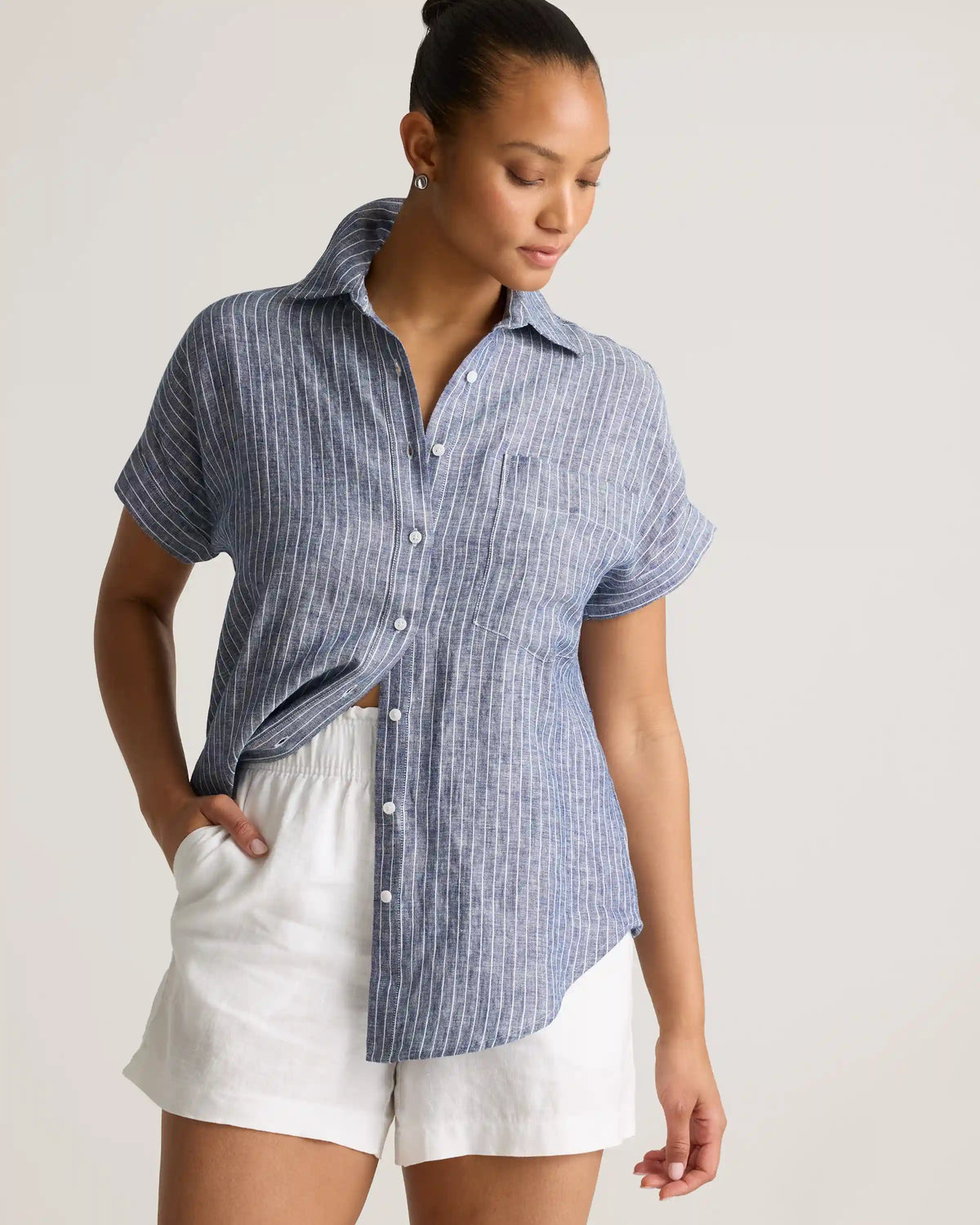 100% European Linen Camp Shirt