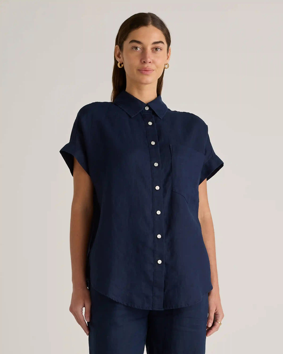 100% European Linen Camp Shirt