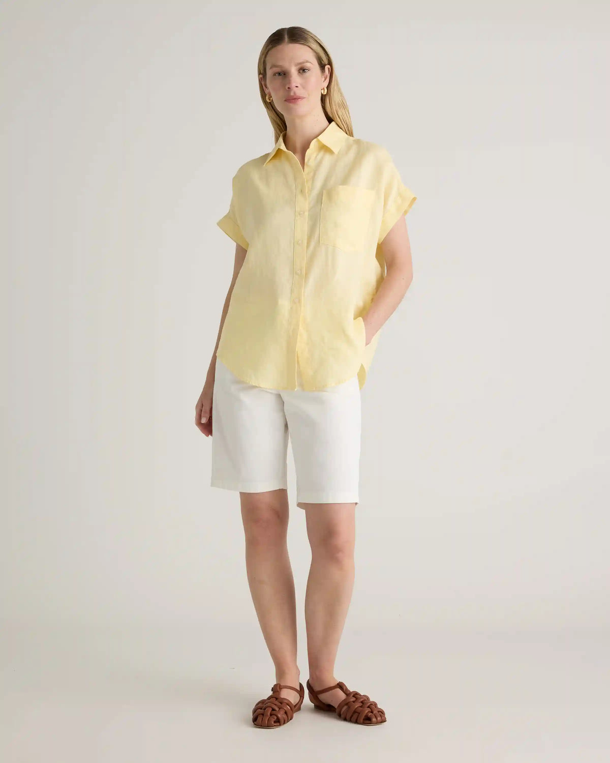 100% European Linen Camp Shirt