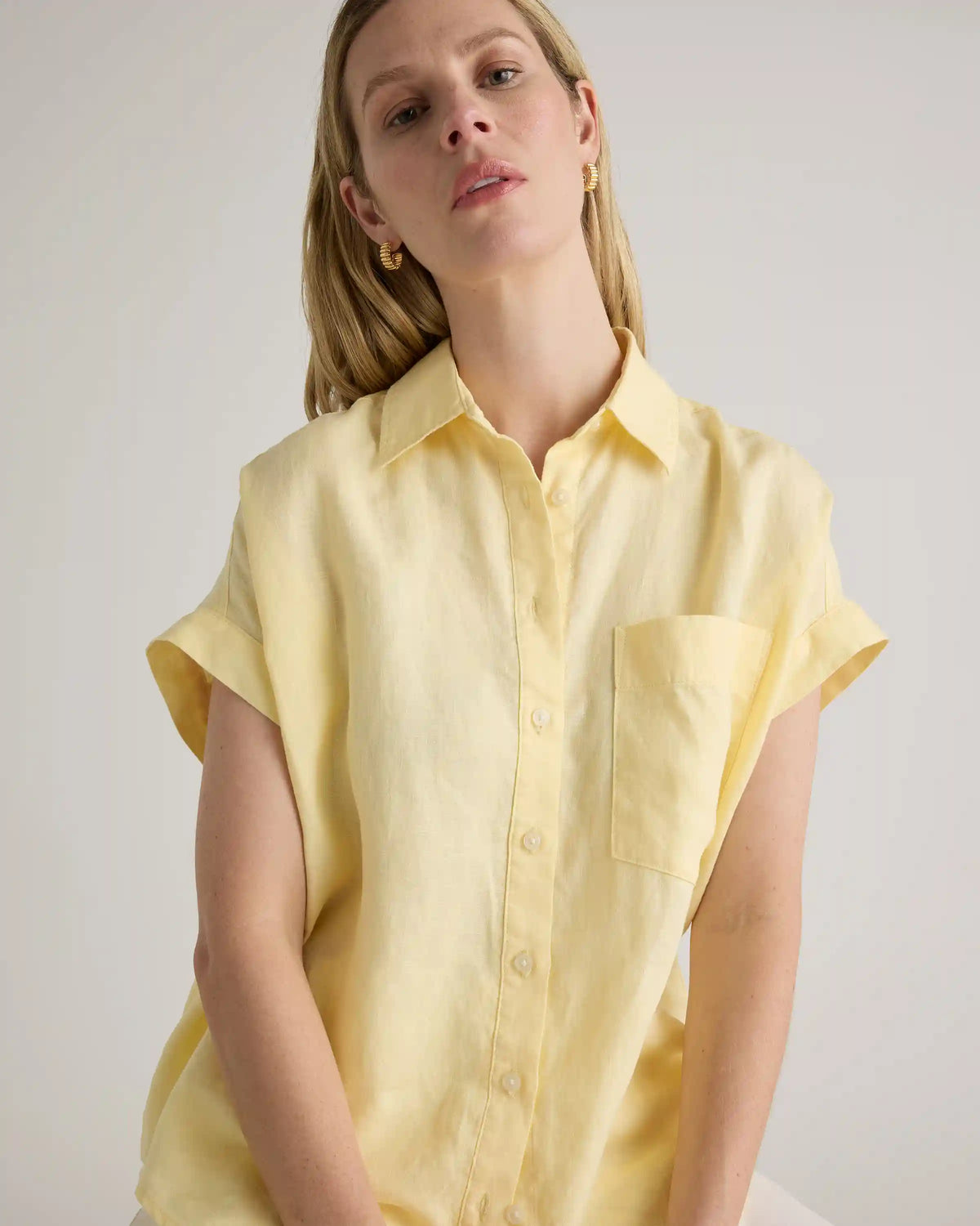 100% European Linen Camp Shirt