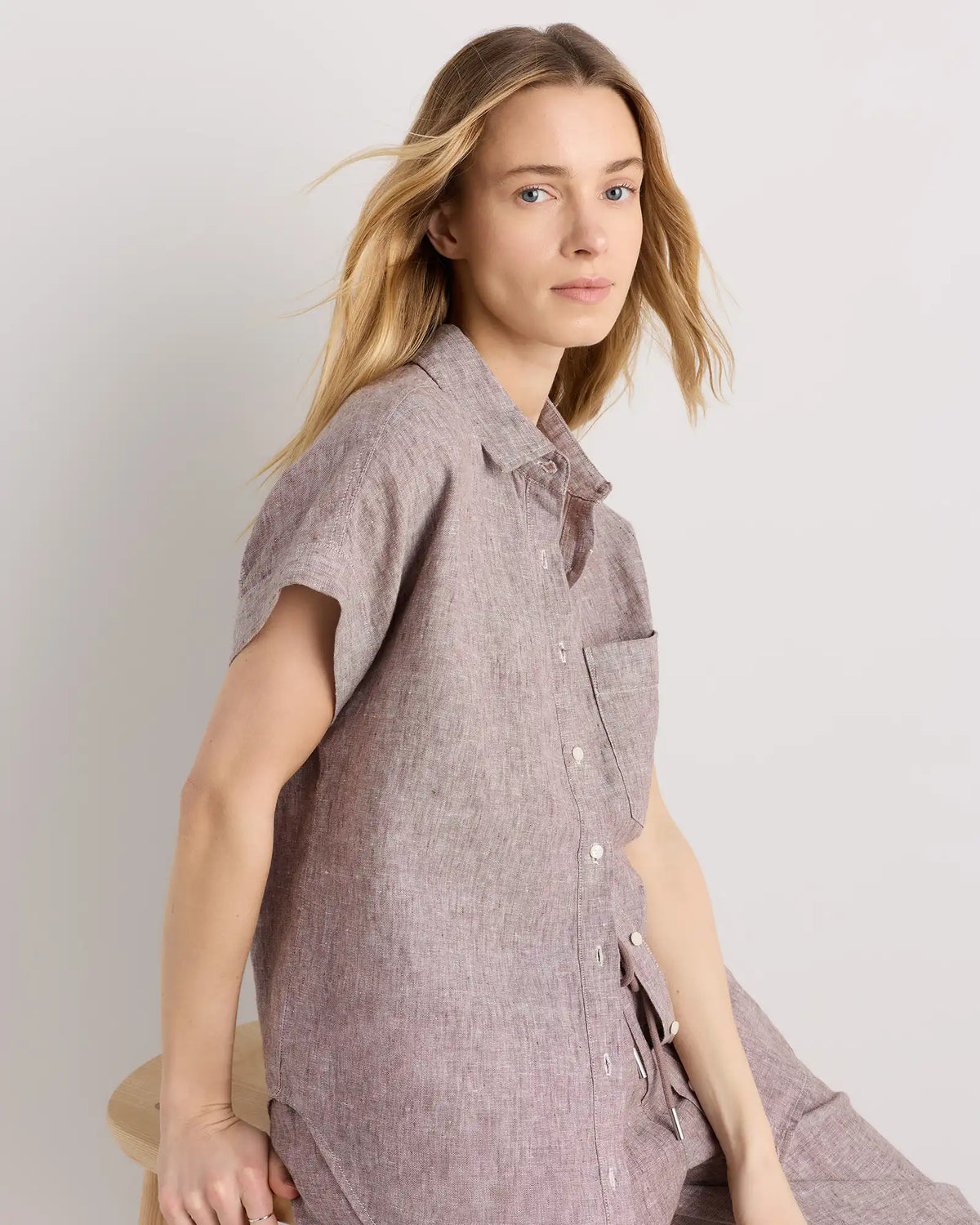 100% European Linen Camp Shirt