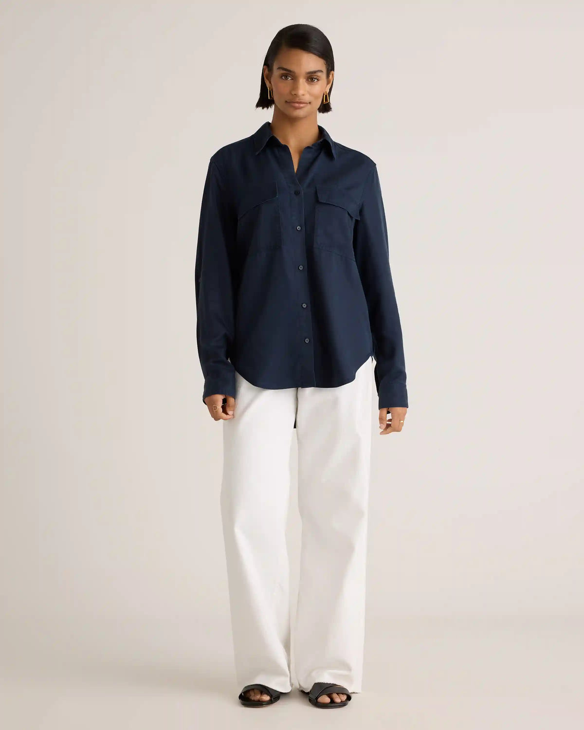 Vintage Wash Tencel Utility Shirt