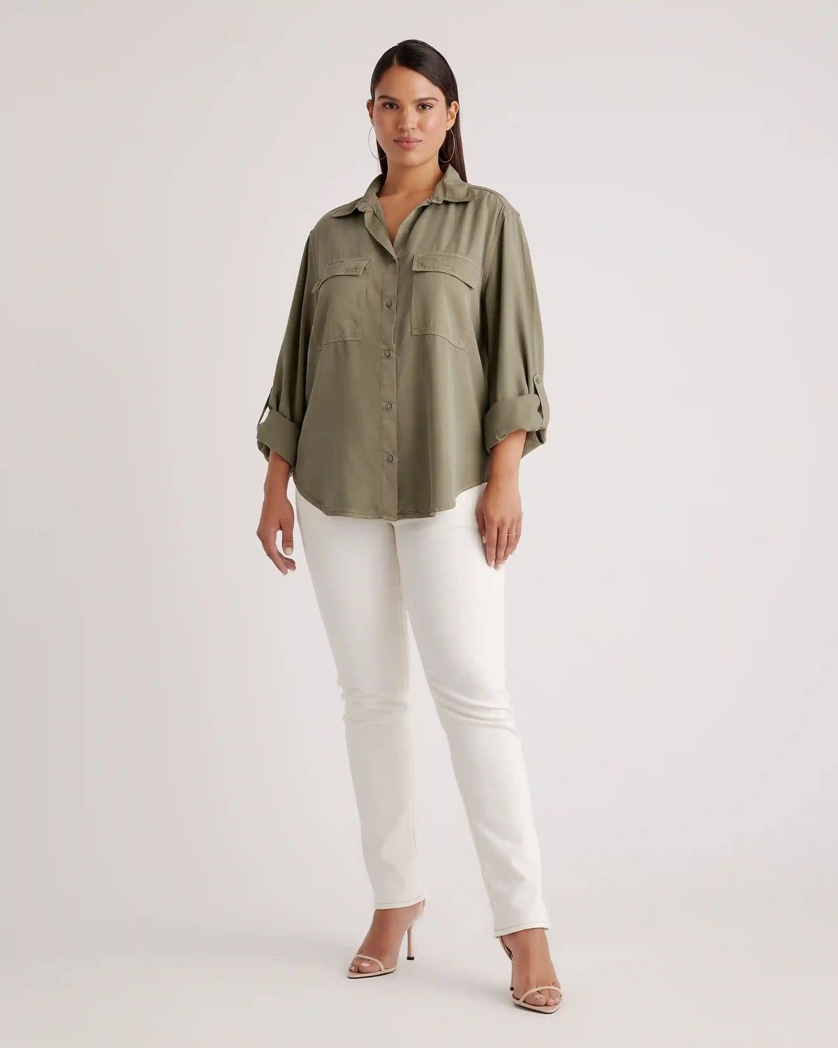 Vintage Wash Tencel Utility Shirt