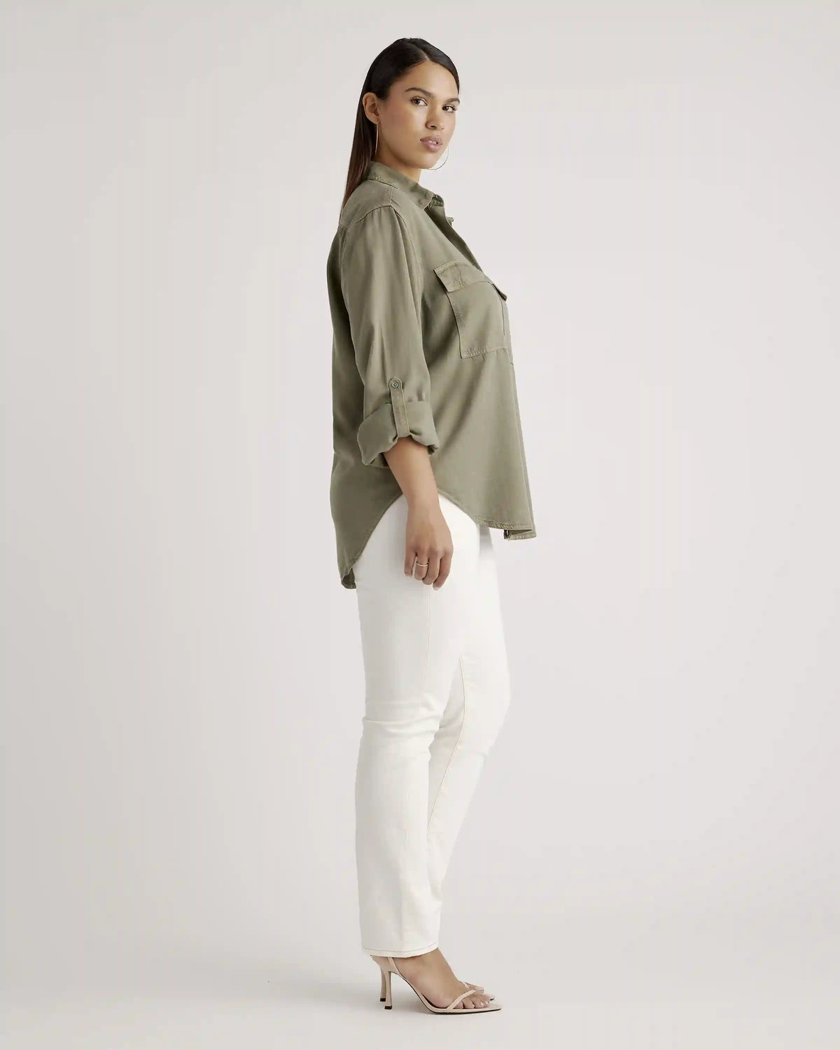 Vintage Wash Tencel Utility Shirt