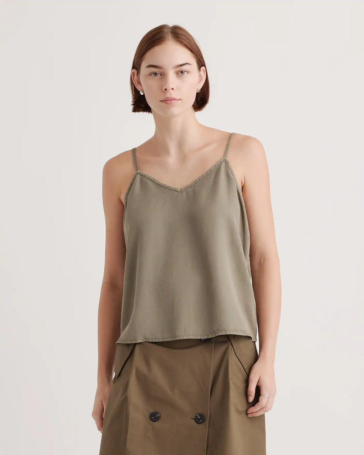 Vintage Wash Tencel V-Neck Cami