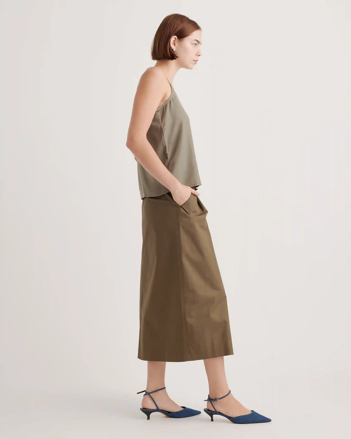 Vintage Wash Tencel V-Neck Cami