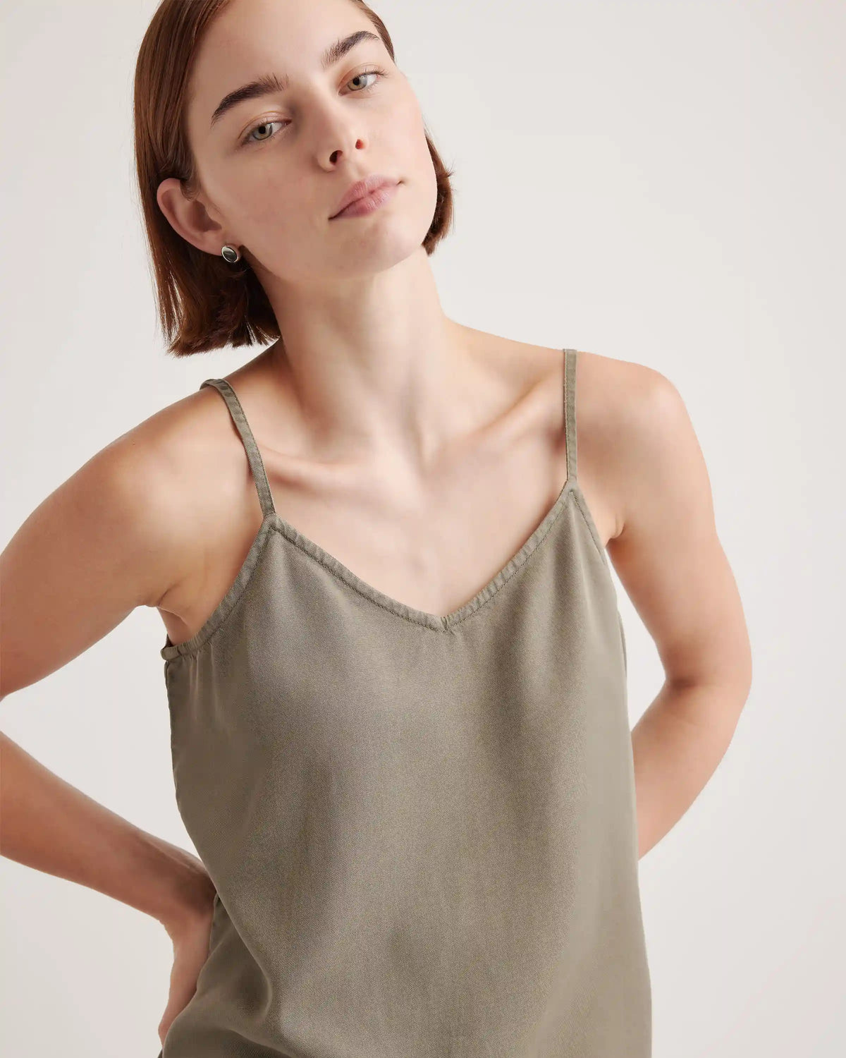 Vintage Wash Tencel V-Neck Cami