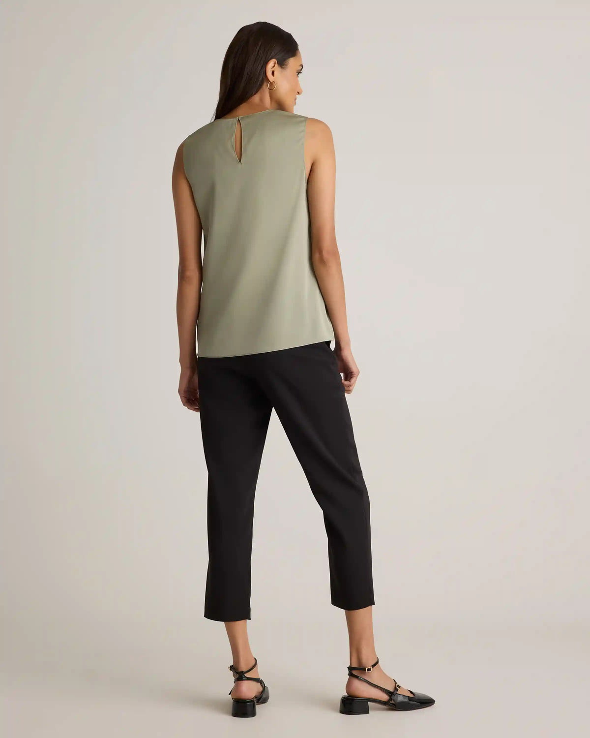 Washable Stretch Silk Shell Tank
