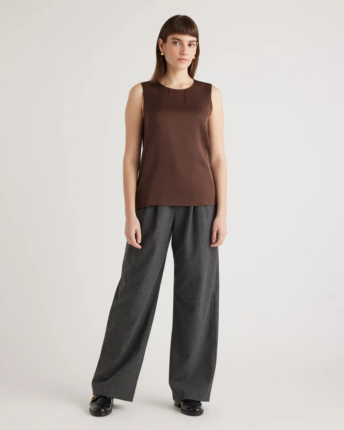 Washable Stretch Silk Shell Tank