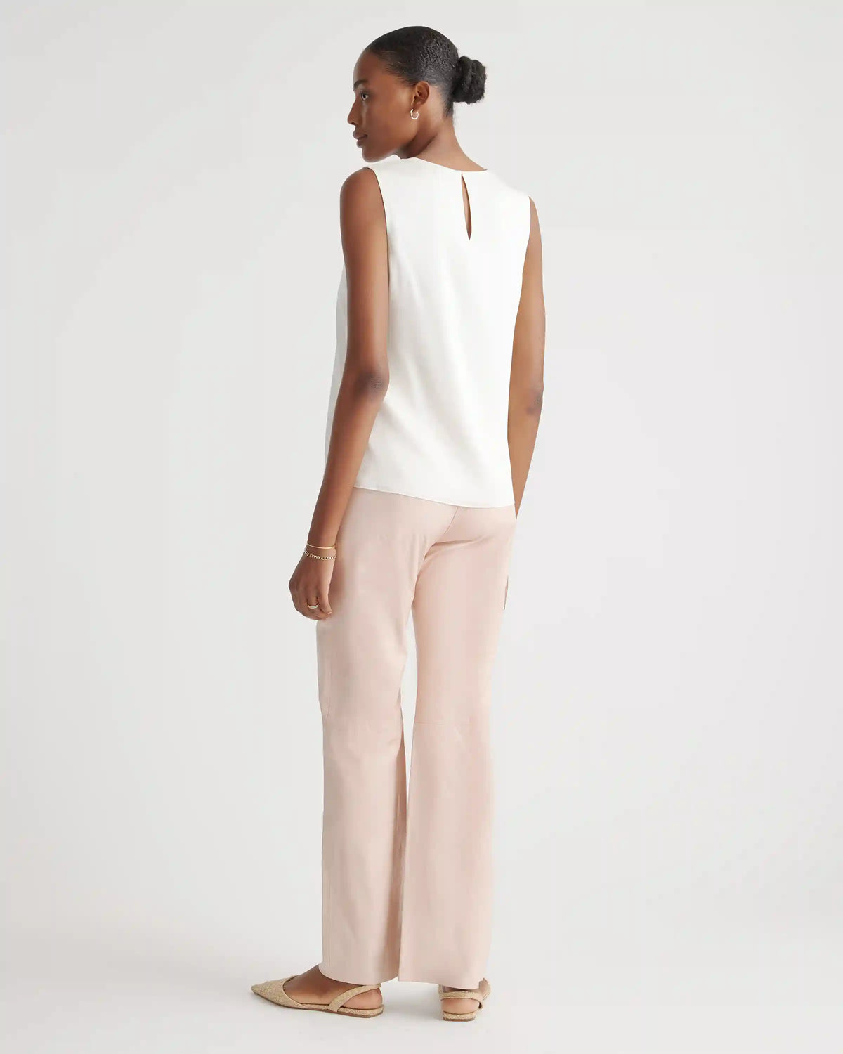 Washable Stretch Silk Shell Tank