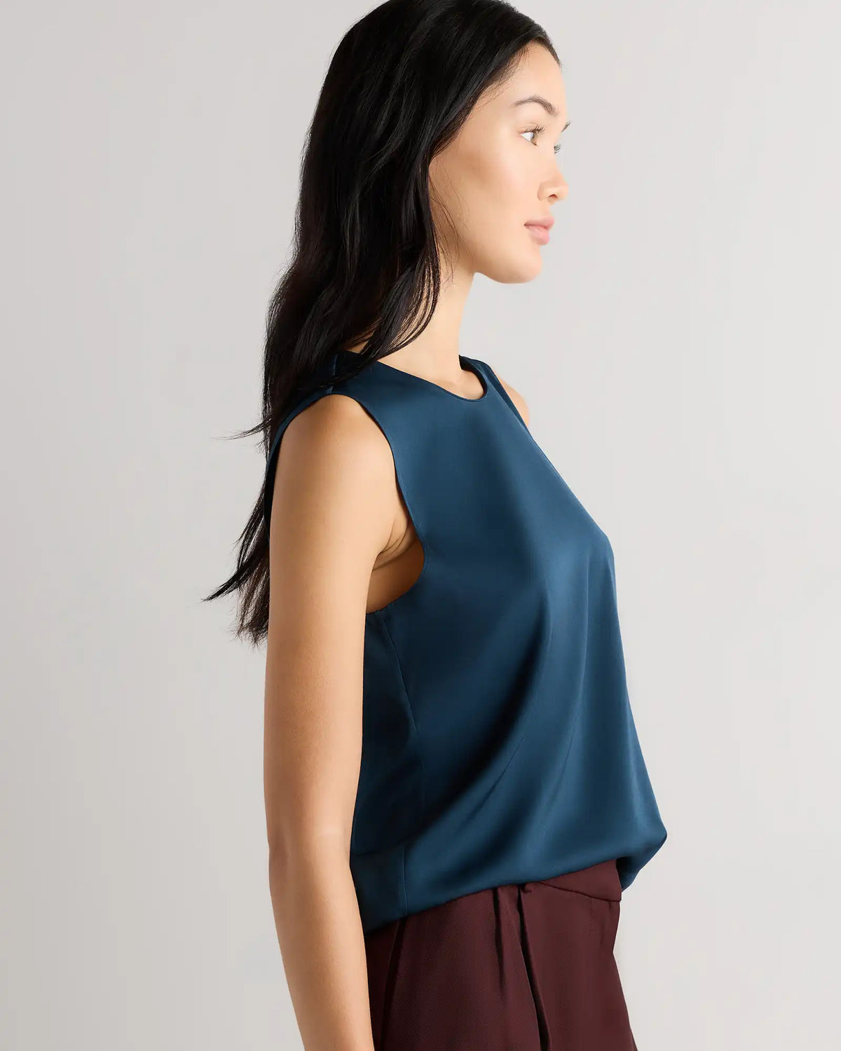 Washable Stretch Silk Shell Tank