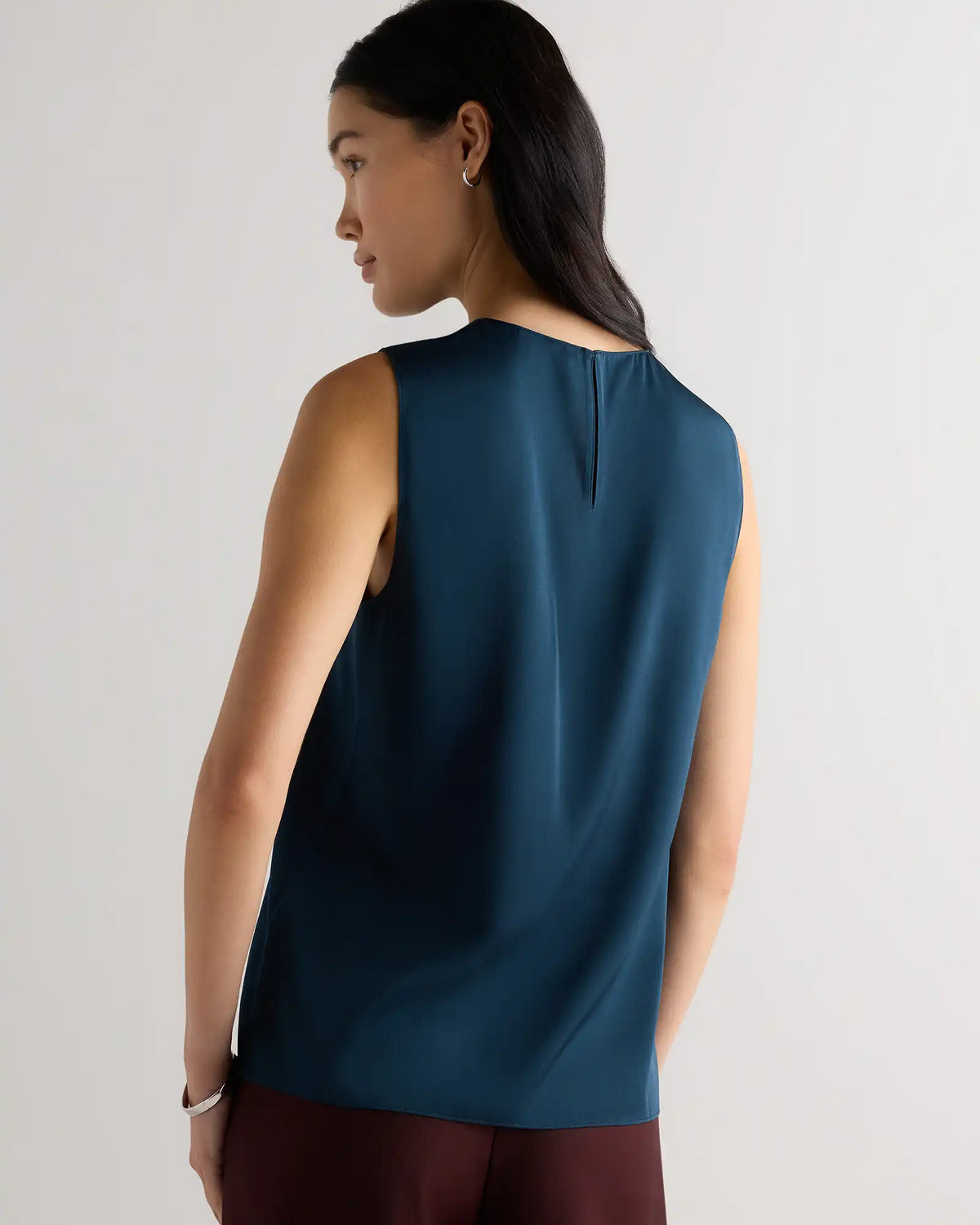 Washable Stretch Silk Shell Tank