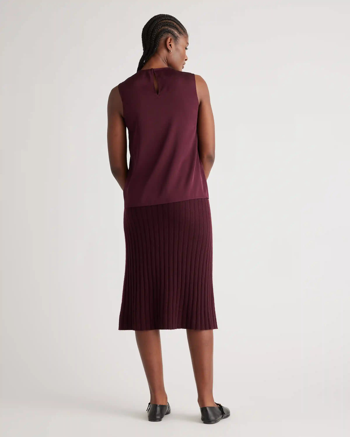 Washable Stretch Silk Shell Tank