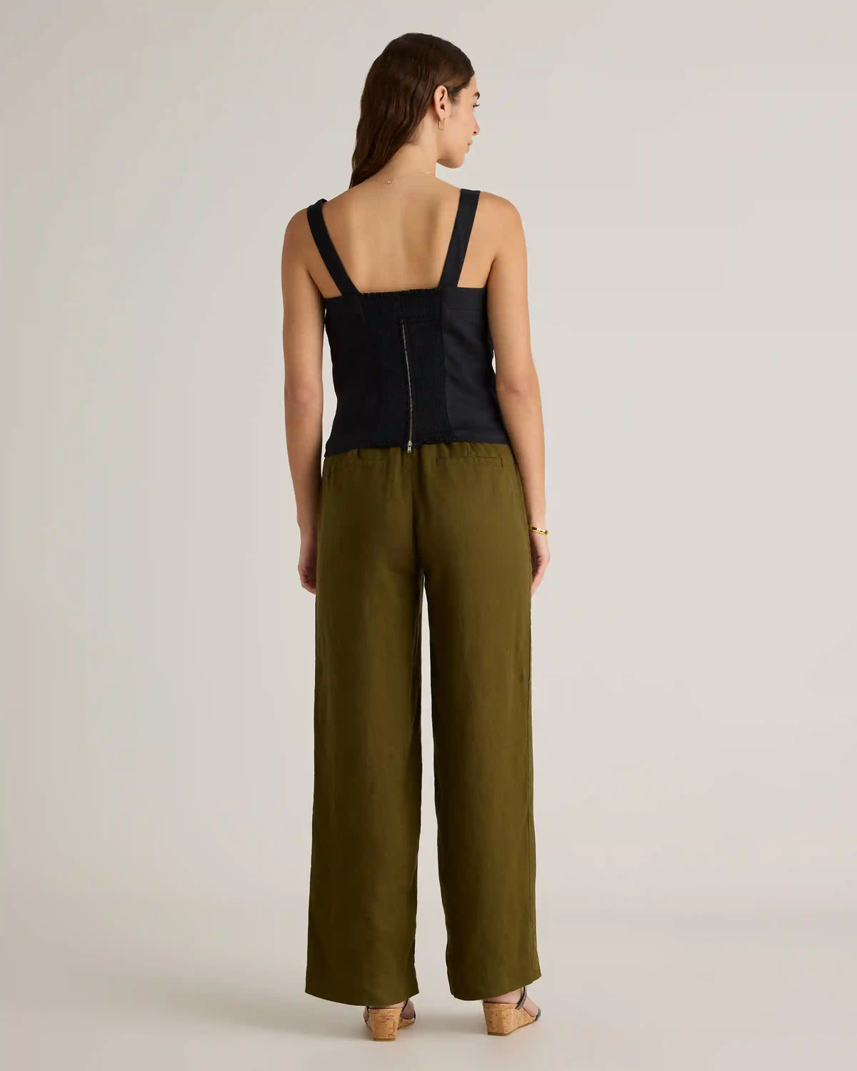 100% European Linen Fitted Tank