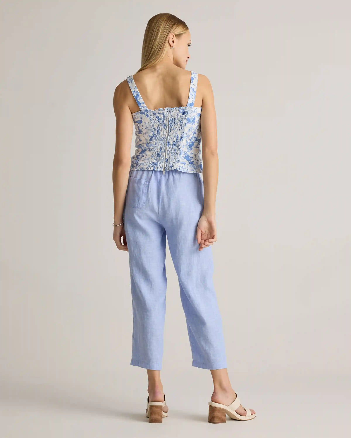100% European Linen Fitted Tank