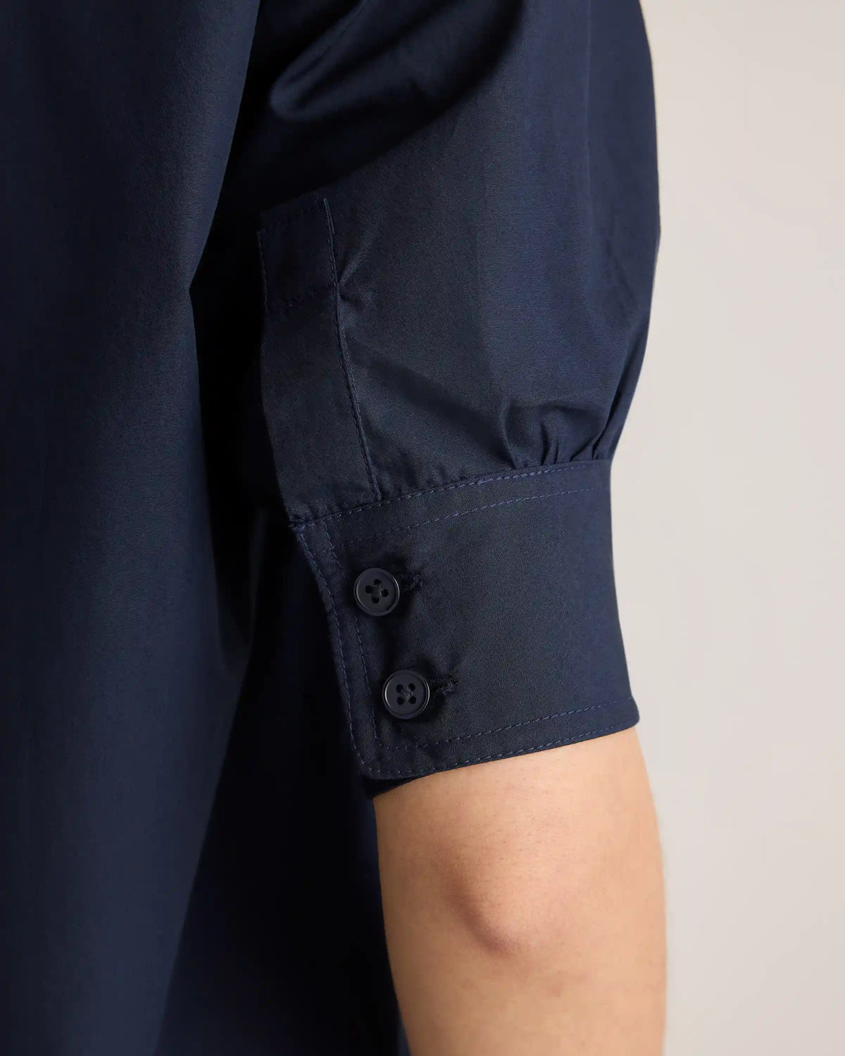 100% Organic Cotton Poplin Puff Sleeve Shirt