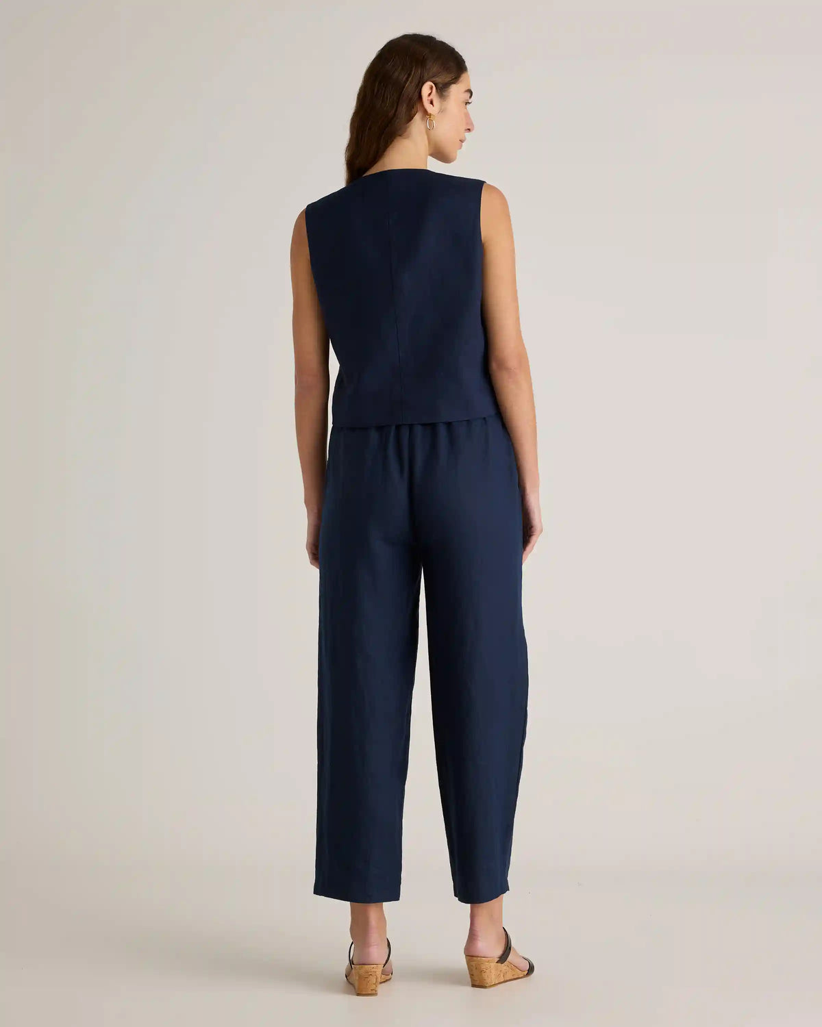 100% European Linen Vest