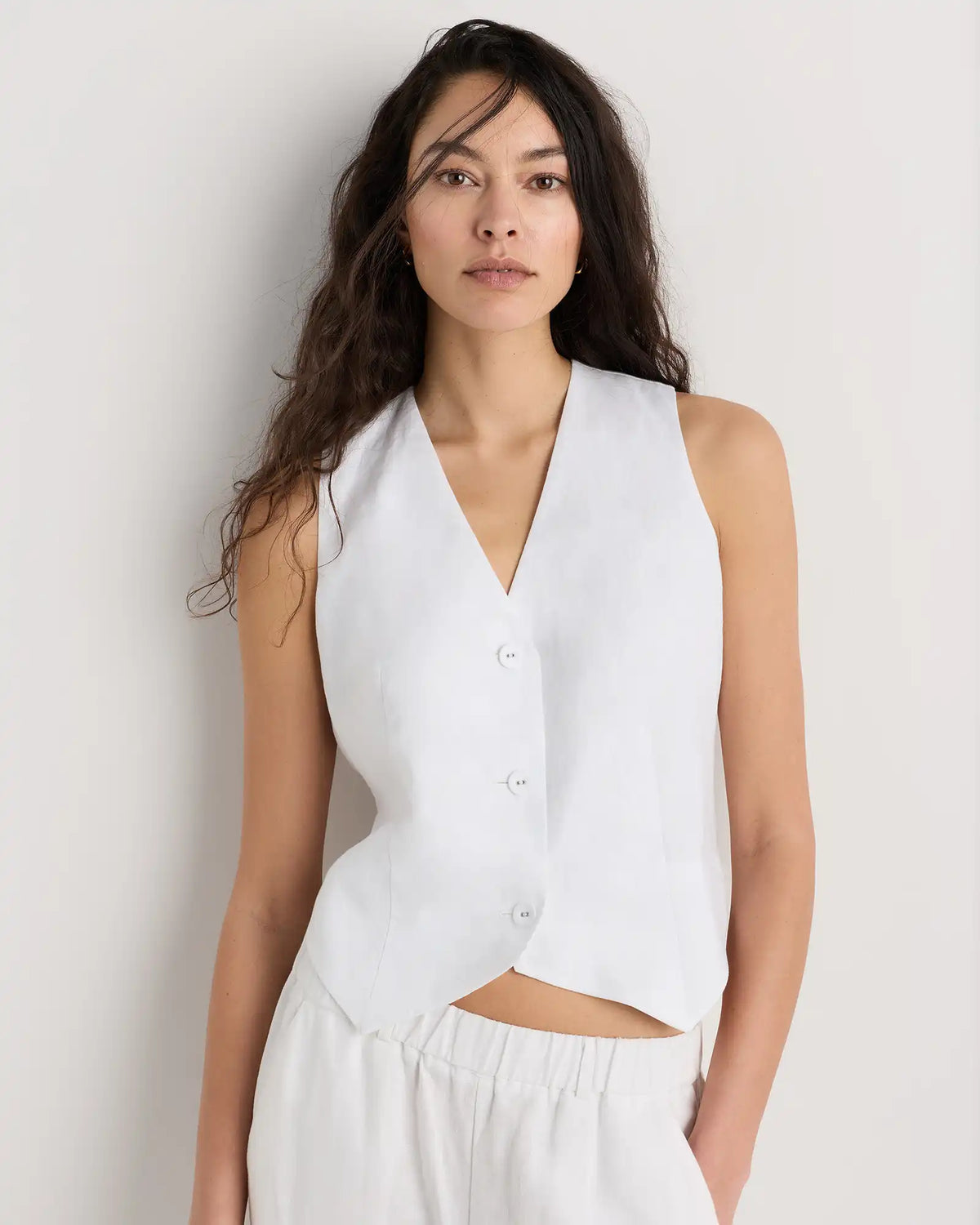 100% European Linen Vest
