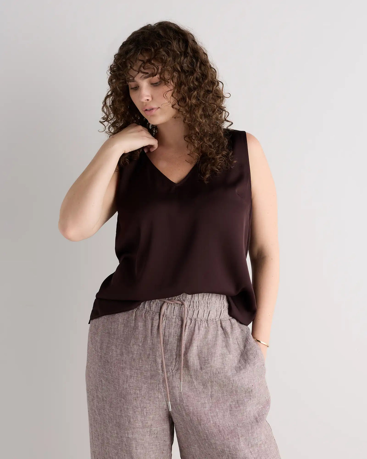 Washable Stretch Silk Tank