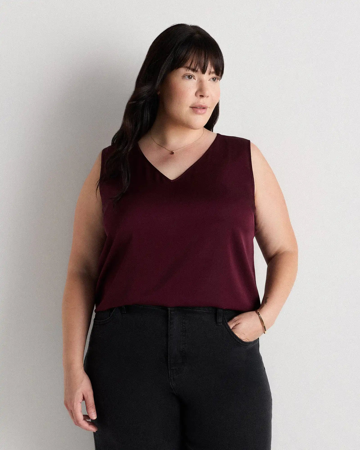 Washable Stretch Silk Tank