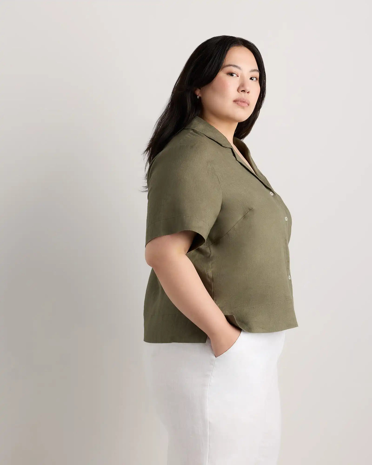 100% European Linen Short Sleeve Shirt