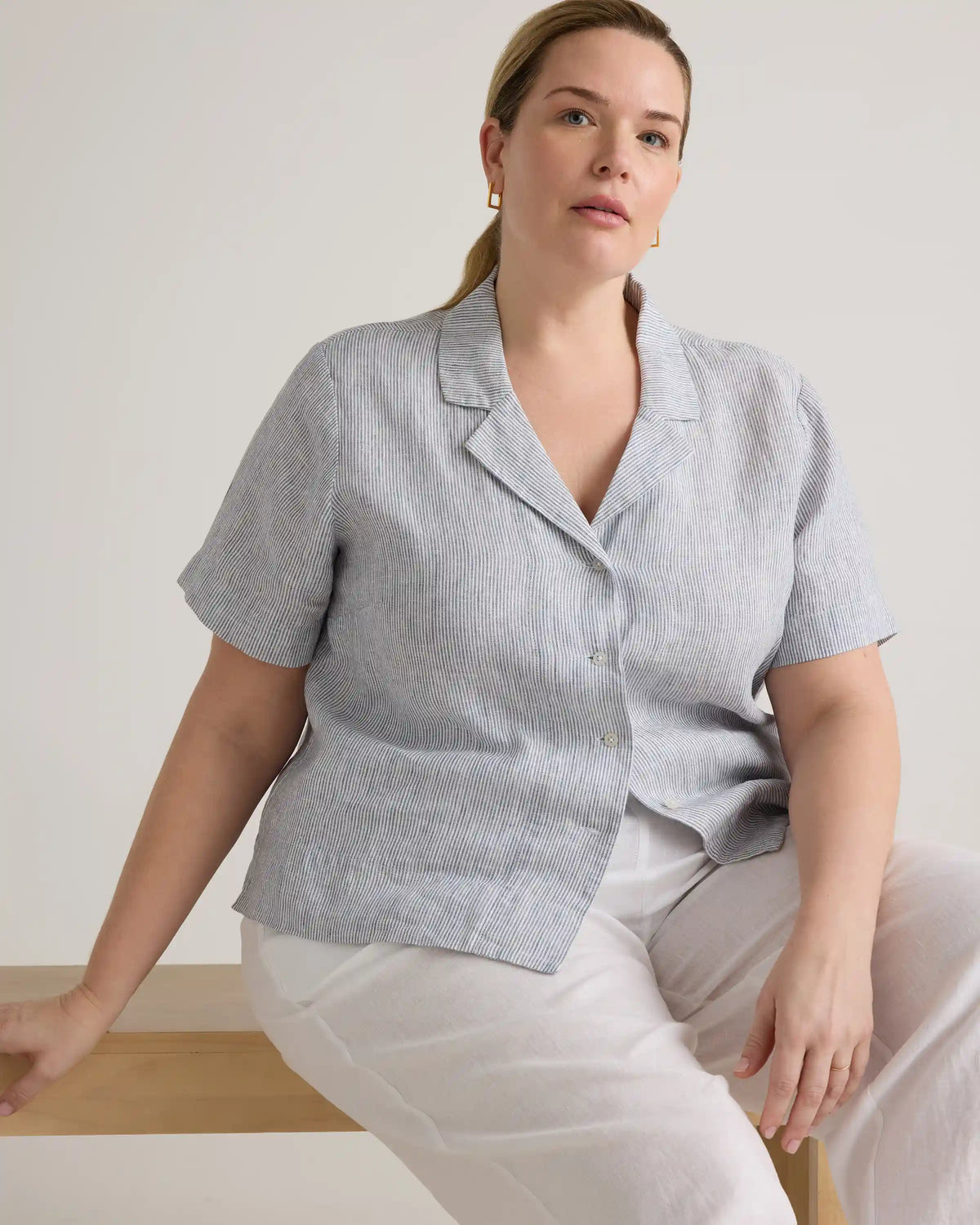 100% European Linen Short Sleeve Shirt
