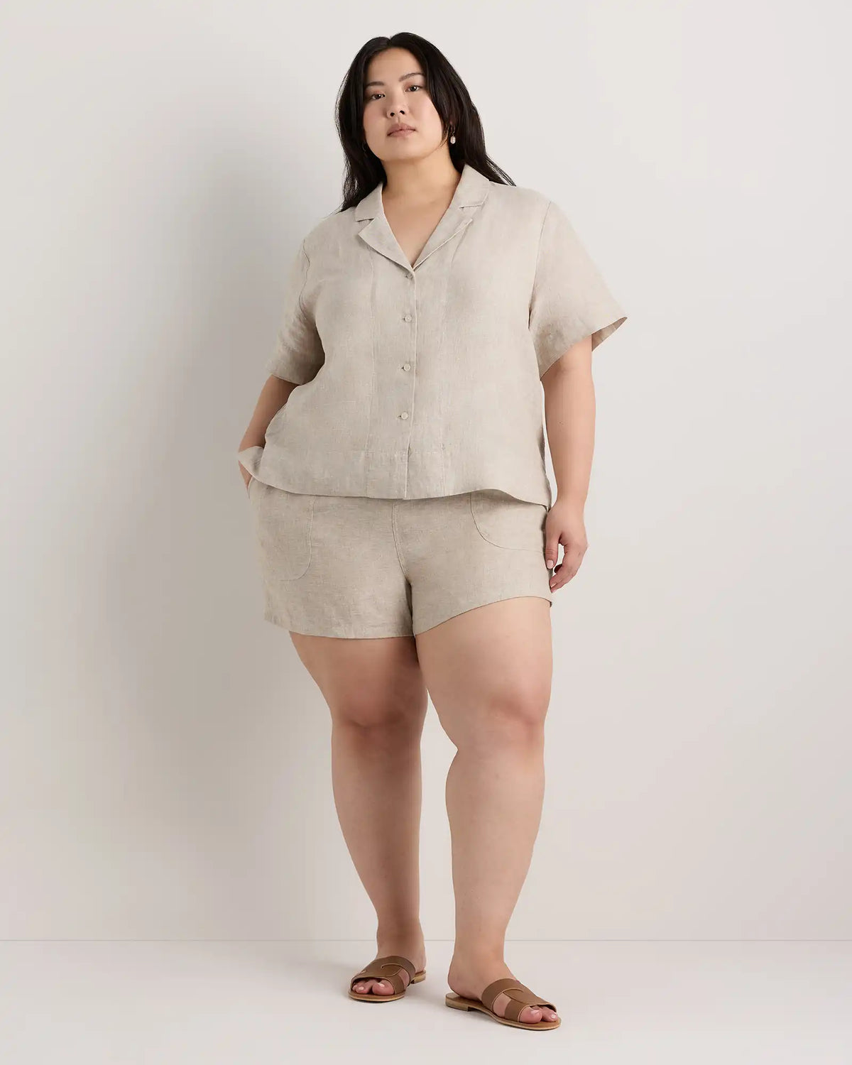 100% European Linen Short Sleeve Shirt