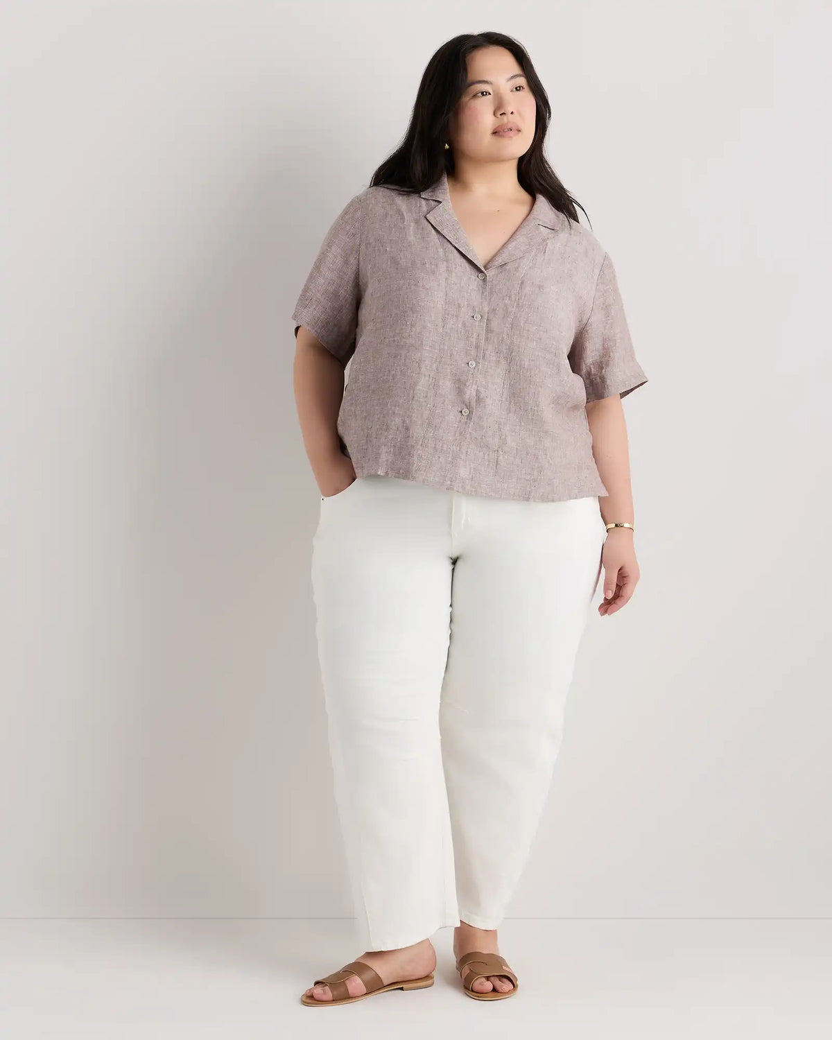 100% European Linen Short Sleeve Shirt