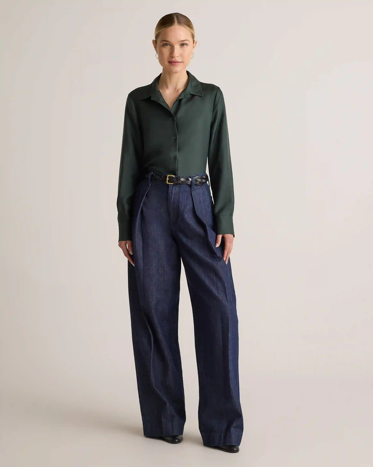 100% Silk Twill Blouse