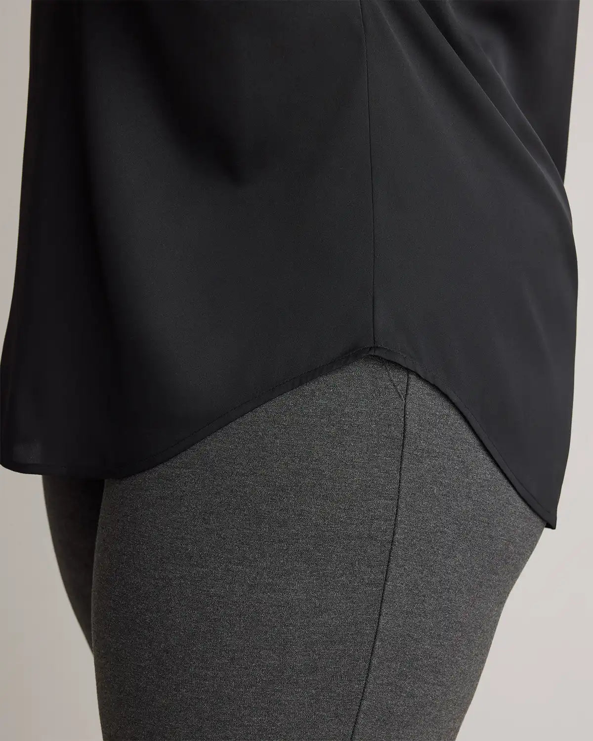 Washable Stretch Silk Dolman Sleeve Blouse
