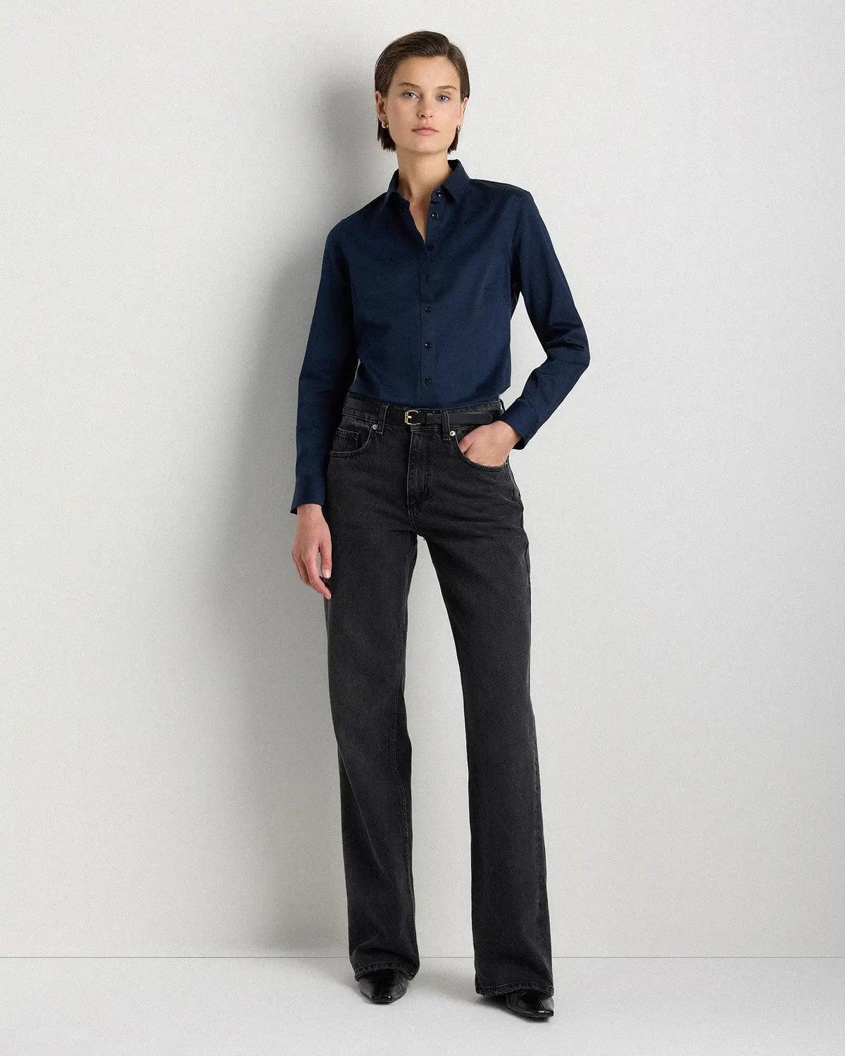 Organic Stretch Cotton Tailored Shirt