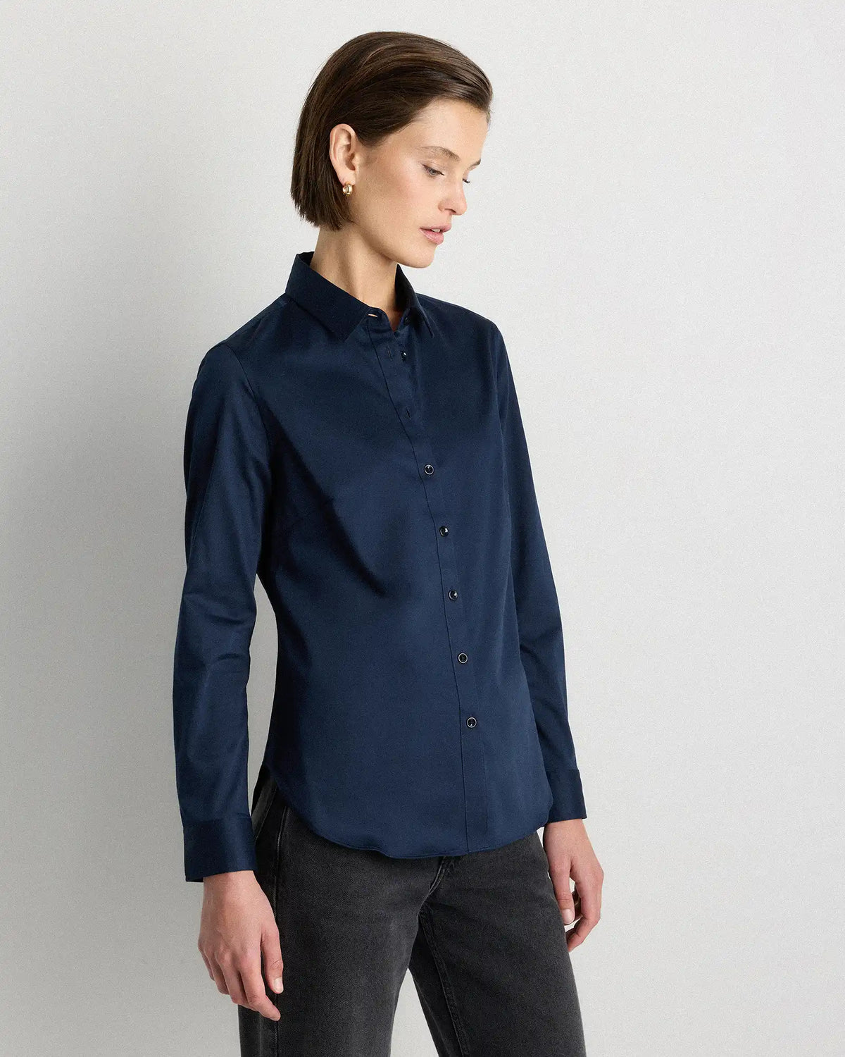 Organic Stretch Cotton Tailored Shirt