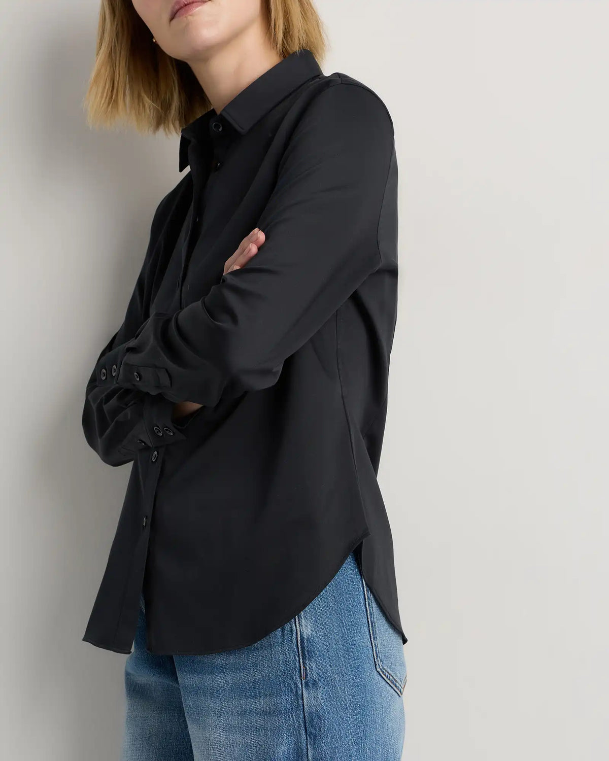 Organic Stretch Cotton Tailored Shirt