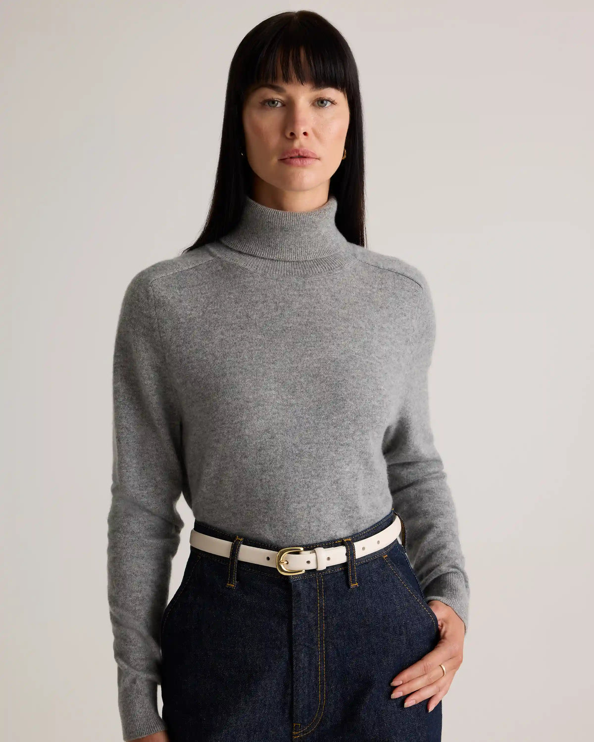 Sofia European Leather Skinny Belt