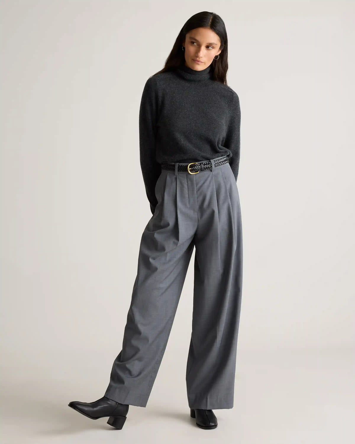 Josie European Leather Braided Belt