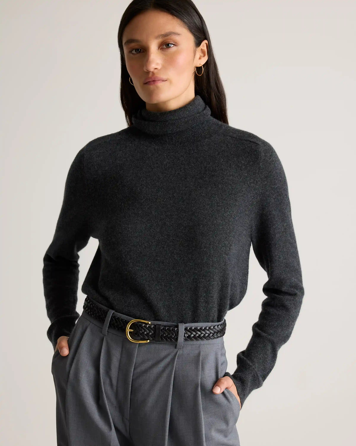 Josie European Leather Braided Belt