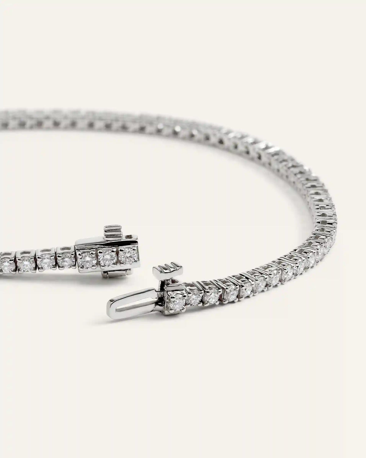 14K Gold Lab Grown Diamond Tennis Bracelet - 7ctw