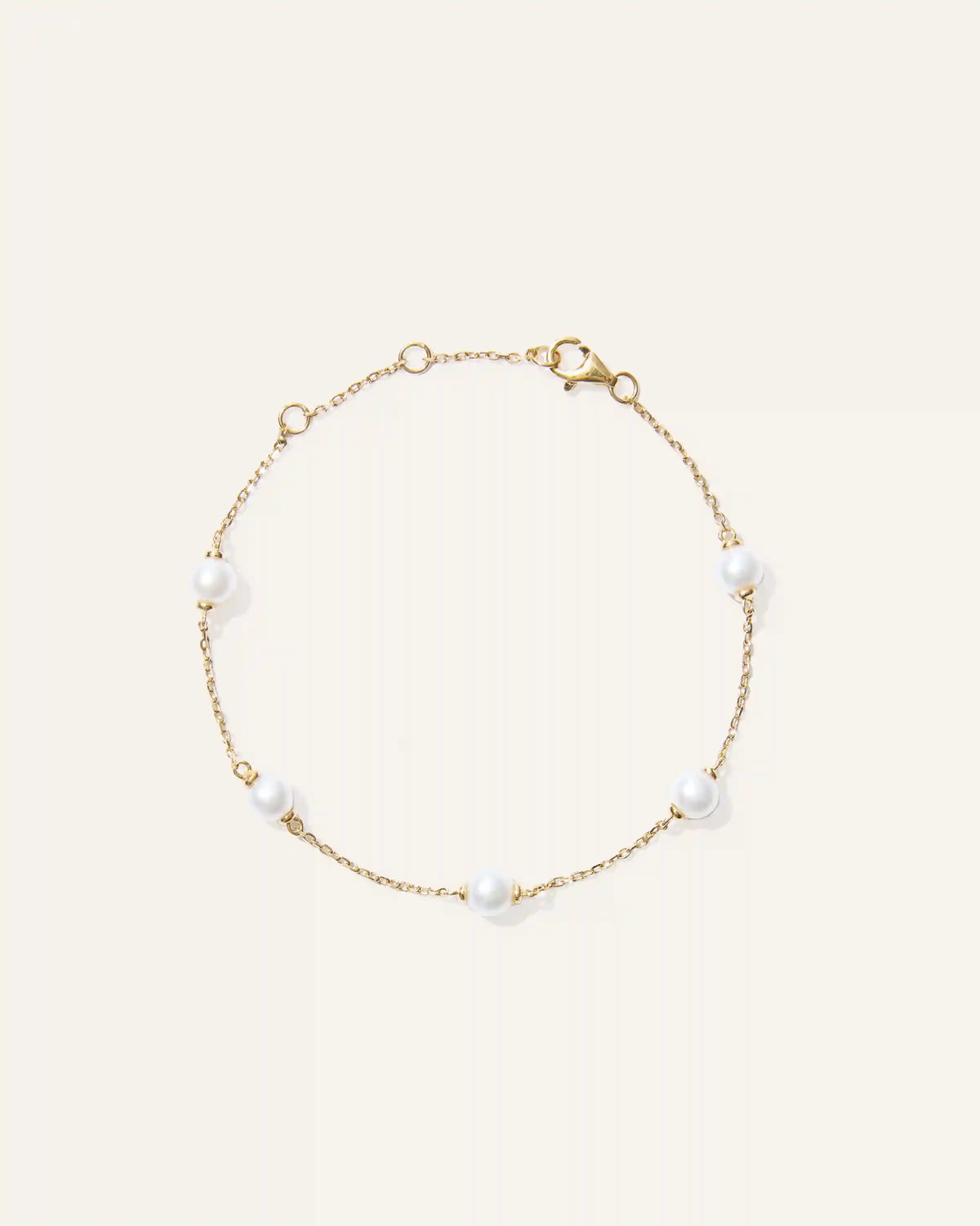 Freshwater Cultured Pearl Station Bracelet