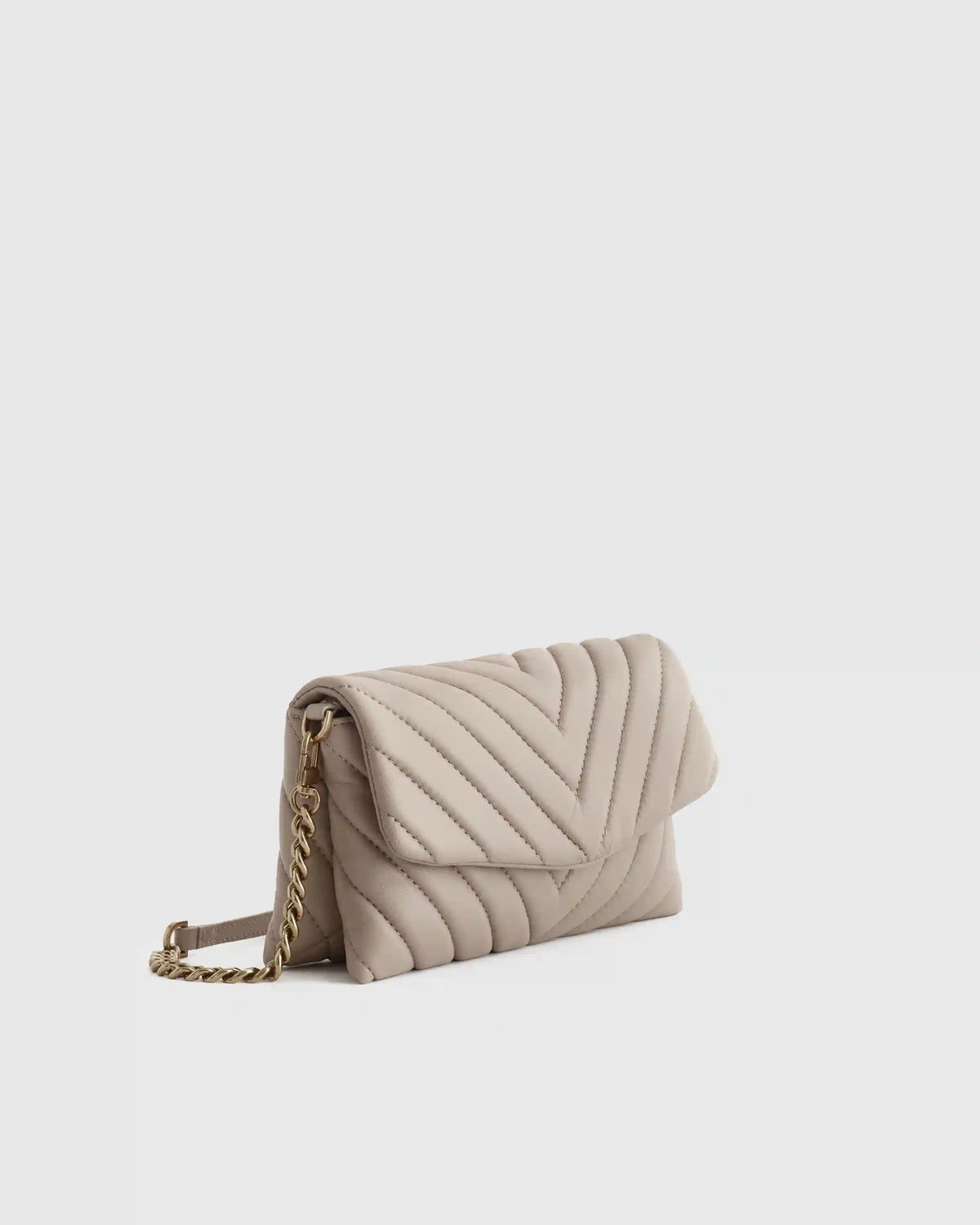 Italian Leather Quilted Wallet Crossbody
