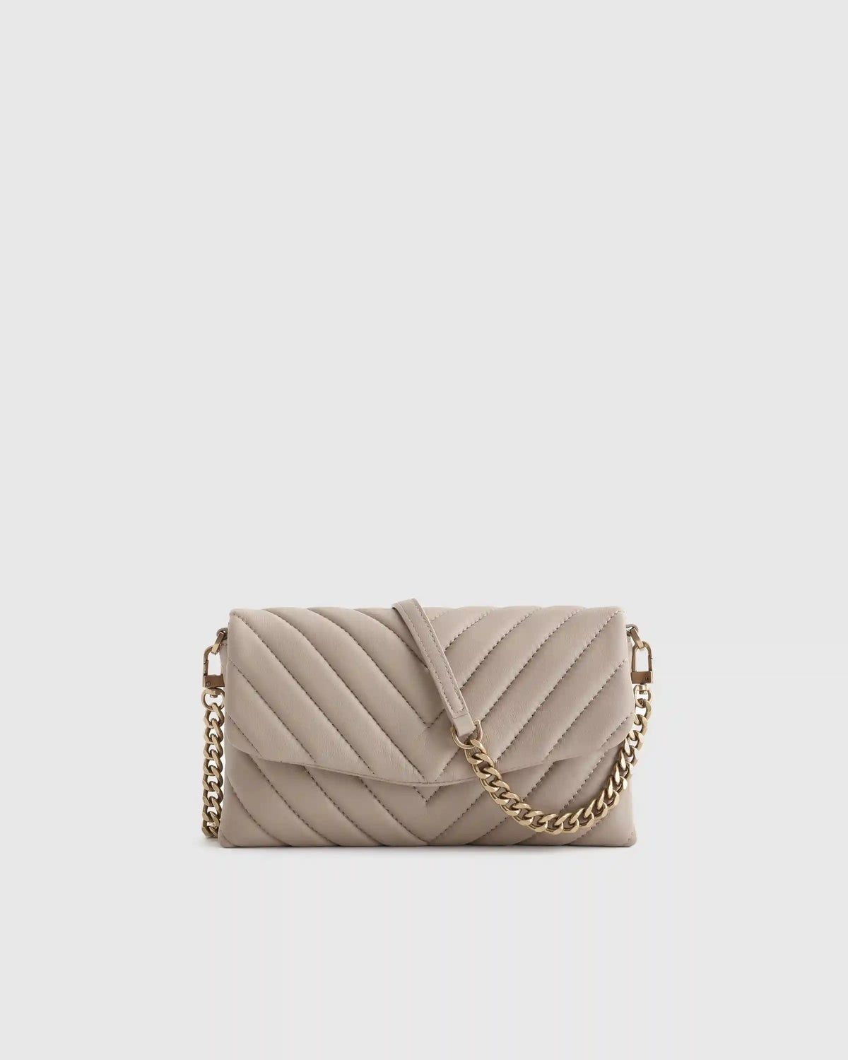 Italian Leather Quilted Wallet Crossbody