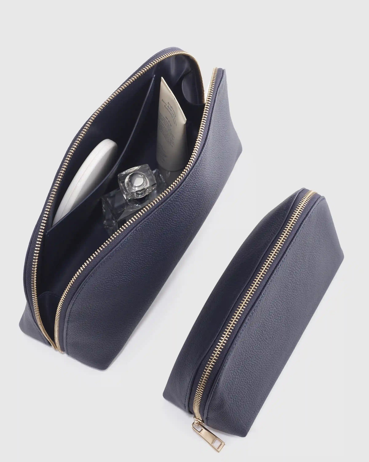 Italian Leather Pouch Travel Set