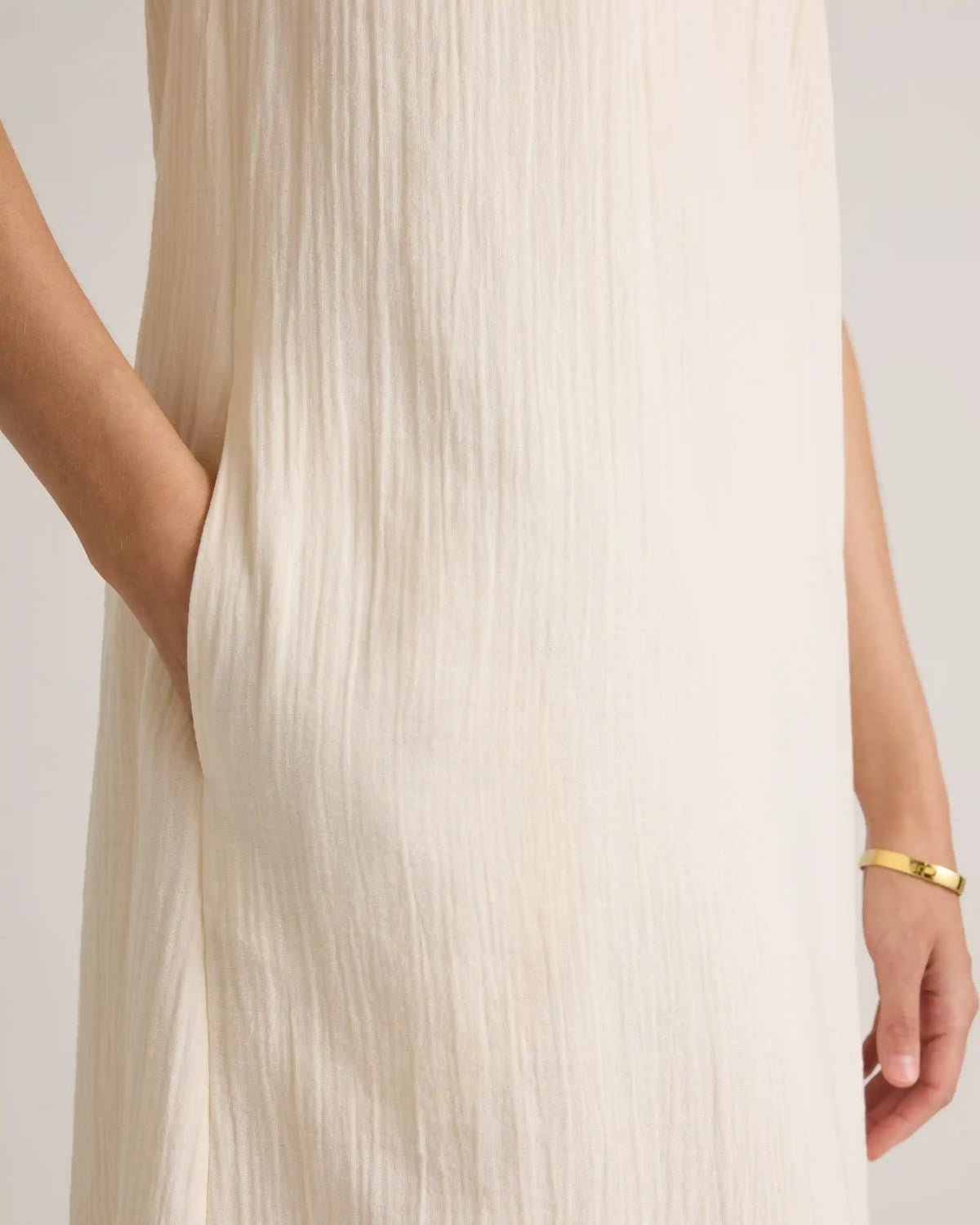 100% Organic Cotton Gauze Sleeveless Maxi Dress