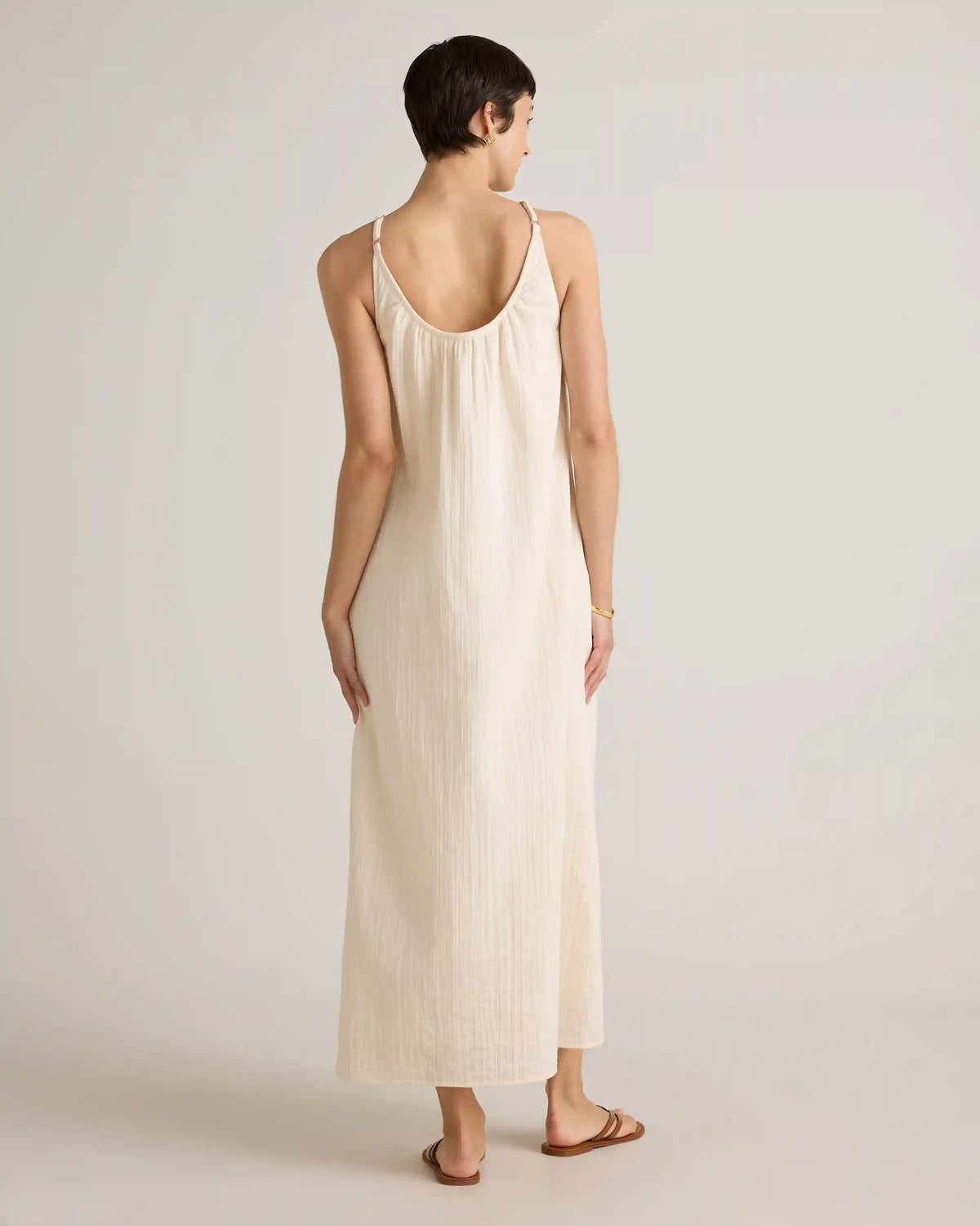 100% Organic Cotton Gauze Sleeveless Maxi Dress