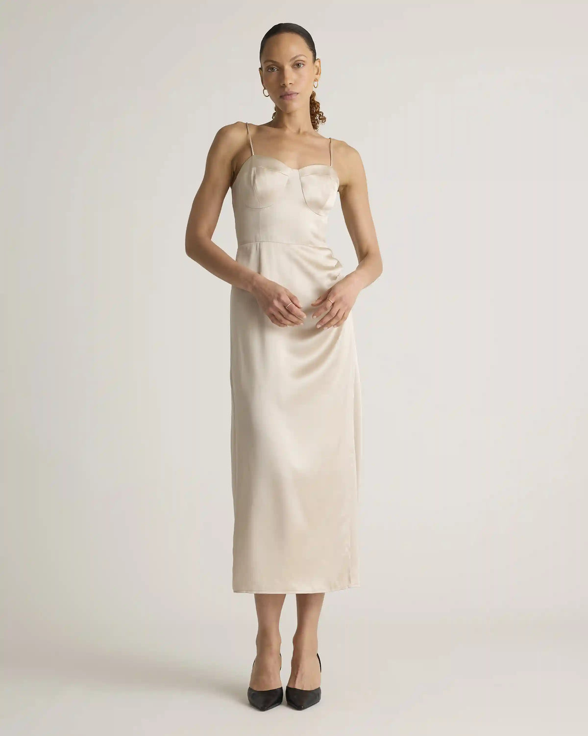 100% Washable Silk Sweetheart Dress