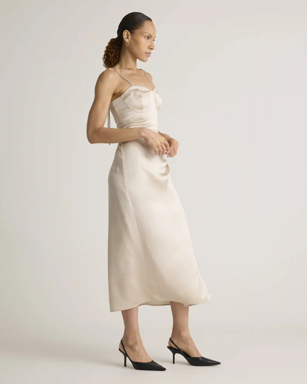 100% Washable Silk Sweetheart Dress