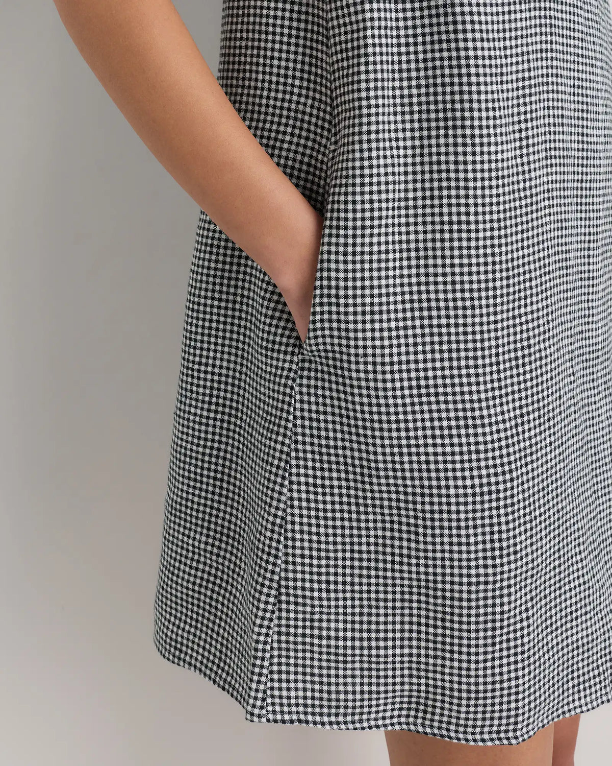 100% European Linen Tank Mini Dress