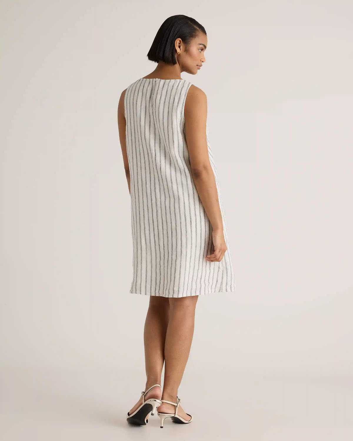 100% European Linen Tank Mini Dress
