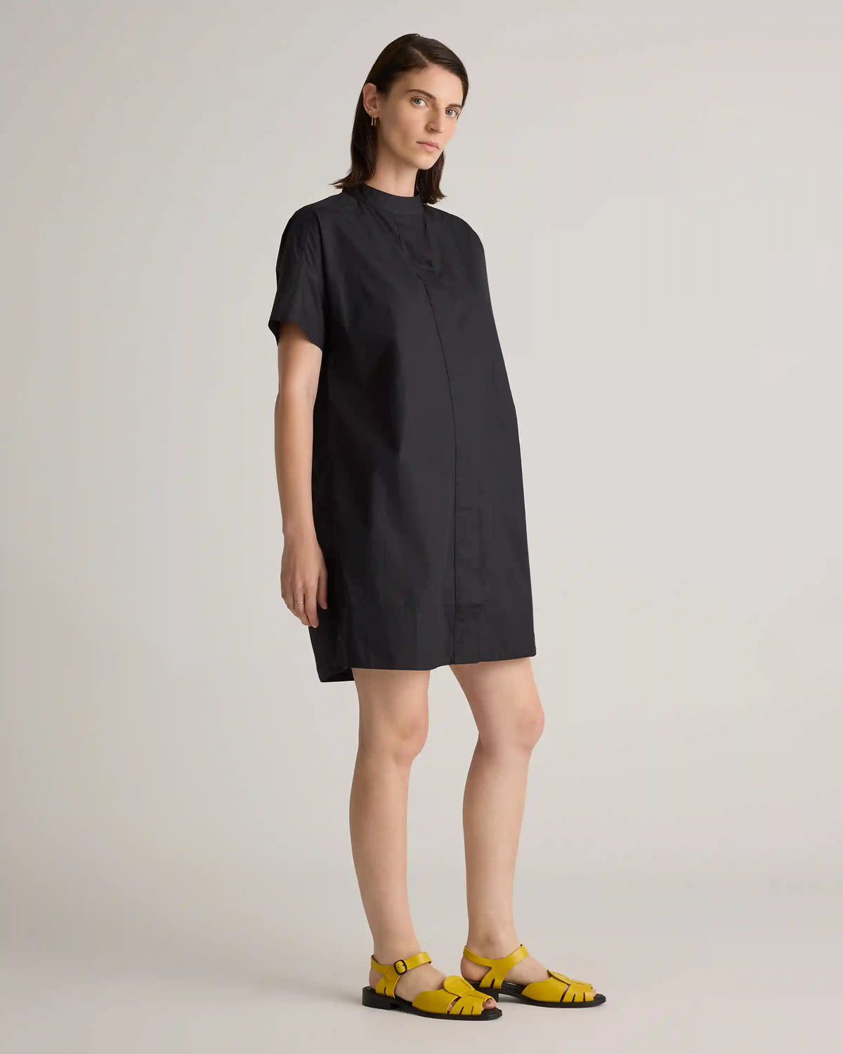 100% Organic Cotton Short Sleeve Shirt Dress