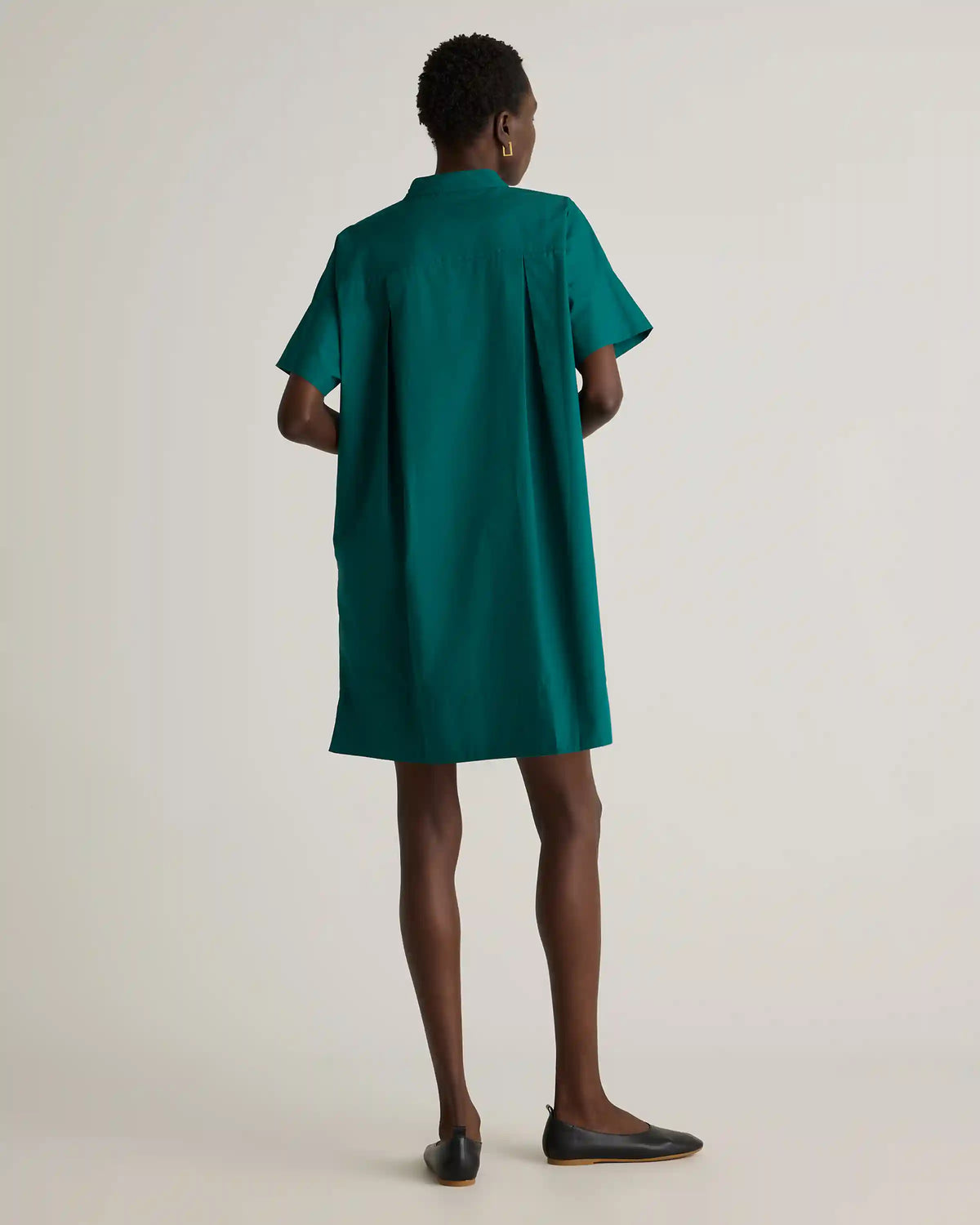 100% Organic Cotton Short Sleeve Shirt Dress